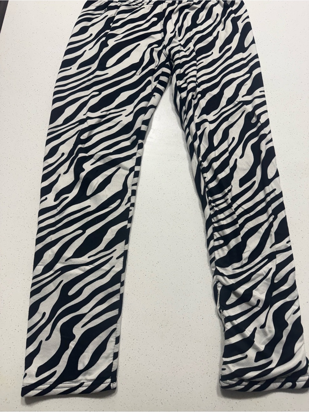 Women's Zebra Print Black & White Leggings